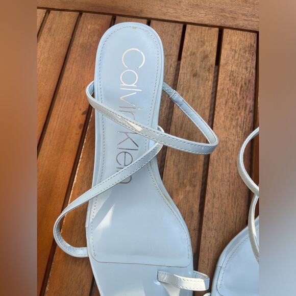 Calvin Klein Light Blue Strappy Heels - Picture 3 of 5